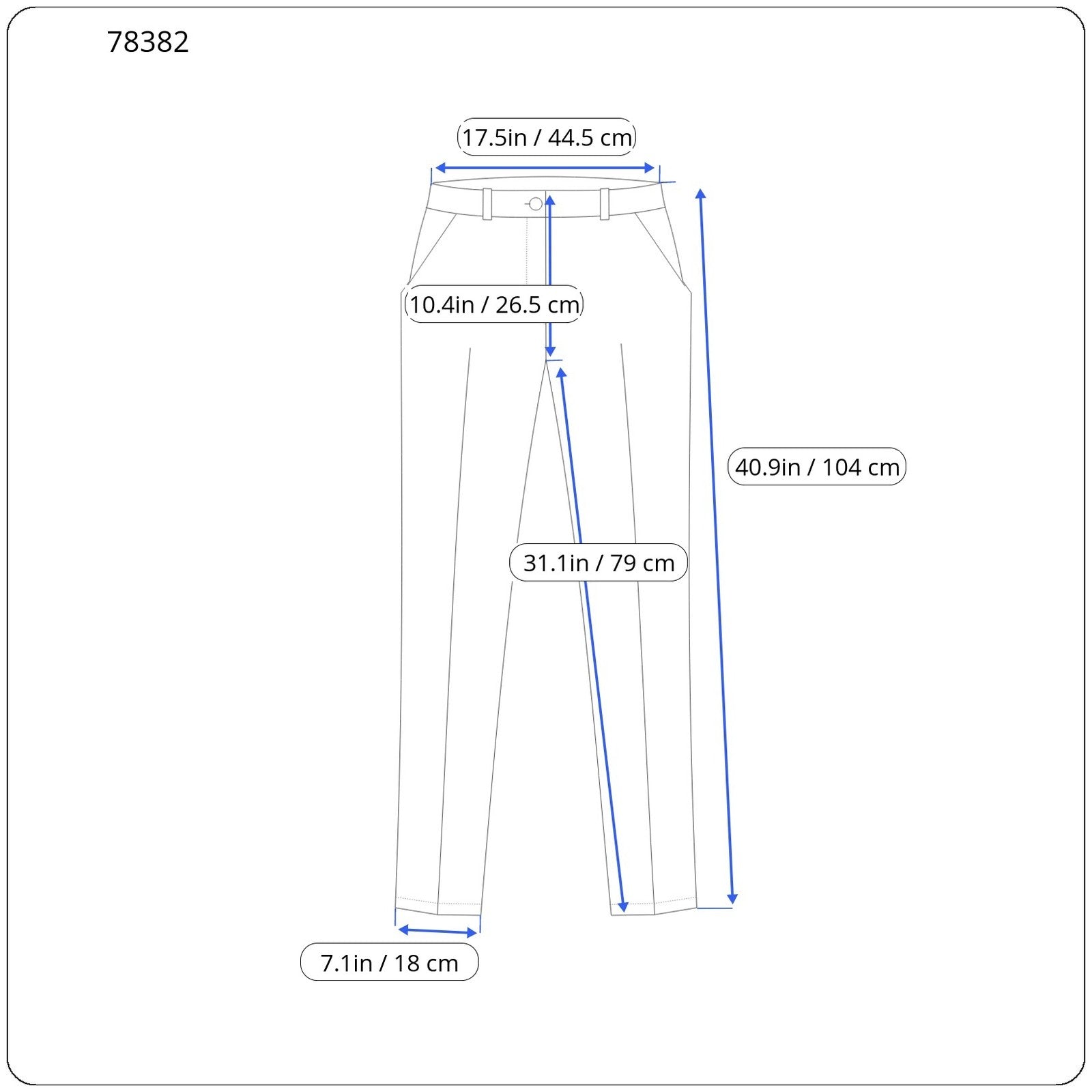 SCOTCH &amp; SODA Stuart vyriškos kelnės W32/L32 mėlynos, plonos, klostuotos medvilninės kelnės