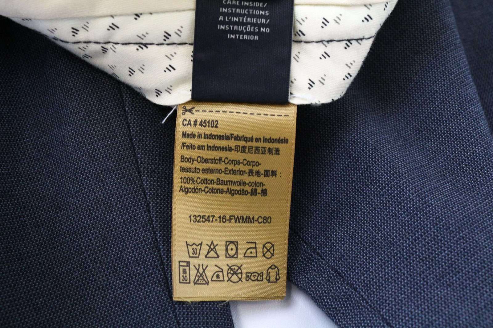 SCOTCH &amp; SODA Stuart vyriškos kelnės W32/L32 mėlynos, plonos, klostuotos medvilninės kelnės