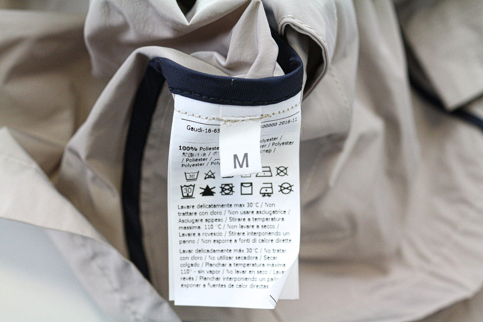 GAUDI JEANS vyriška striukė M smėlio spalvos ruda lengva, vienaeilė, laisvalaikio stiliaus 