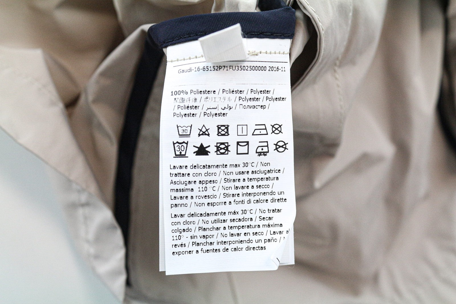 GAUDI JEANS vyriška striukė M smėlio spalvos ruda lengva, vienaeilė, laisvalaikio stiliaus 