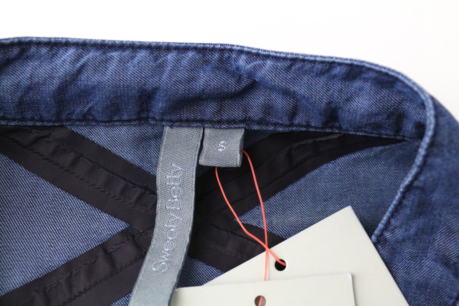 SWEATY BETTY Kvasir Luxe moteriška suknelė S mėlyna lengvi ilgomis rankovėmis marškinėliai 