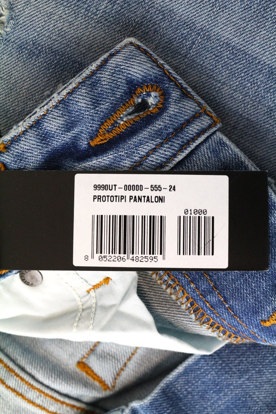 DIESEL Men's Jeans W32 Light Blue Distressed Cotton 5-Pocket Bootcut Fit