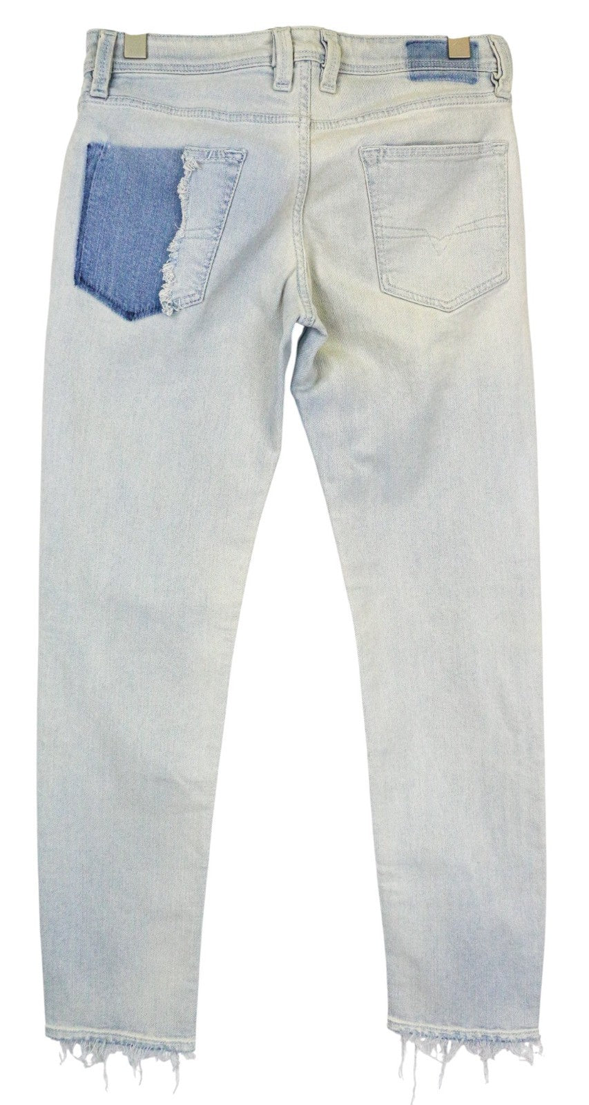 DIESEL Larkee-Beex-R 084TK vyriški džinsai W28/L32 mėlyni sendinto audinio tamprūs medvilniniai džinsai 