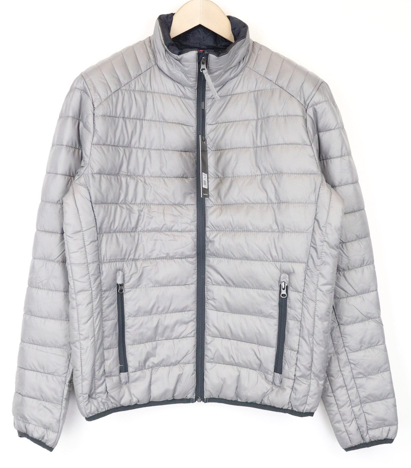 TUCANO URBANO vyriška striukė su pamušalu ir užtrauktuku, pilka, neperpučiama, su užtrauktuku 