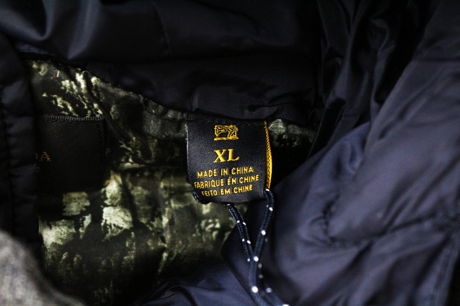 SCOTCH &amp; SODA Ams Couture vyriška striukė XL pilkai tamsiai mėlyna vilnos mišinio liemenė su gobtuvu 