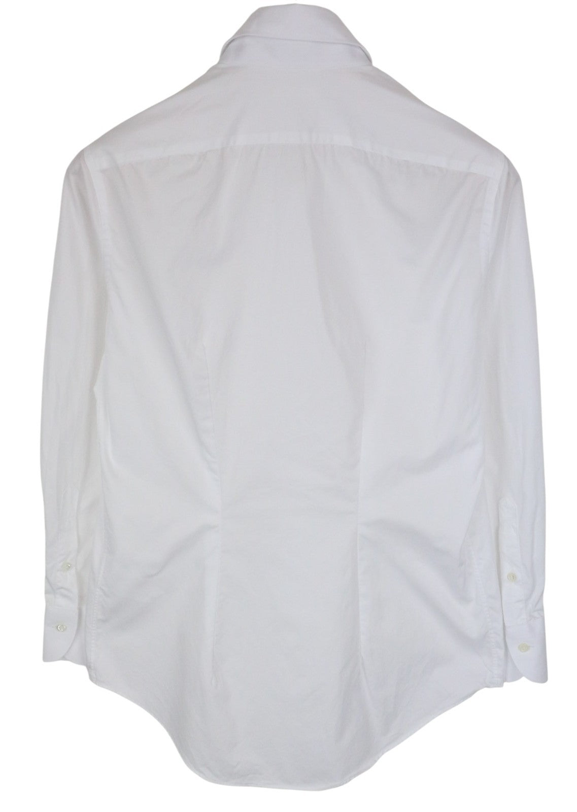 SUITSUPPLY vyriški formalūs marškiniai, 38/15, balti, grynos medvilnės, klasikiniai, siauri, su sagomis 