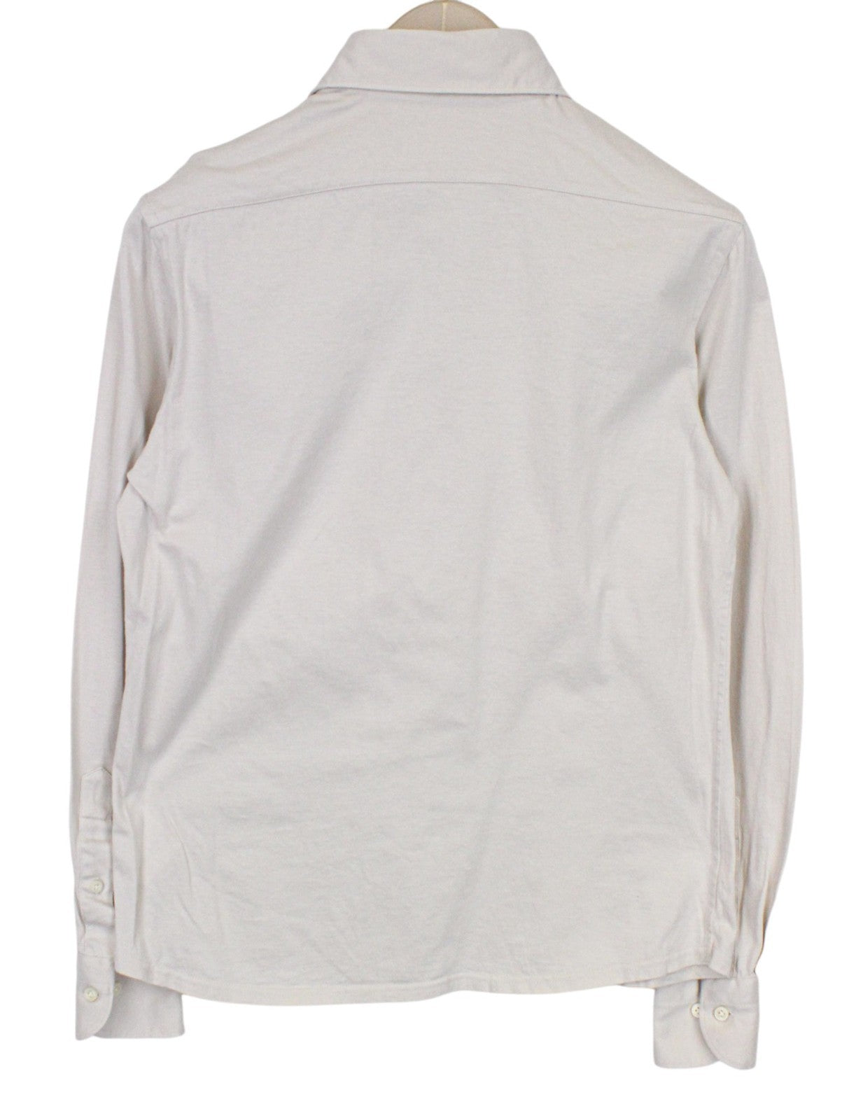 SUITSUPPLY Men's Shirt 37/14 1/2 Polo Beige Egyptian Cotton Extra Slim