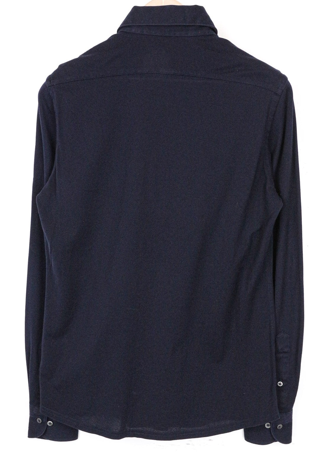 SUITSUPPLY Men's Shirt 37/38/14 1/2 Dark Blue Polo Cotton Extra Slim