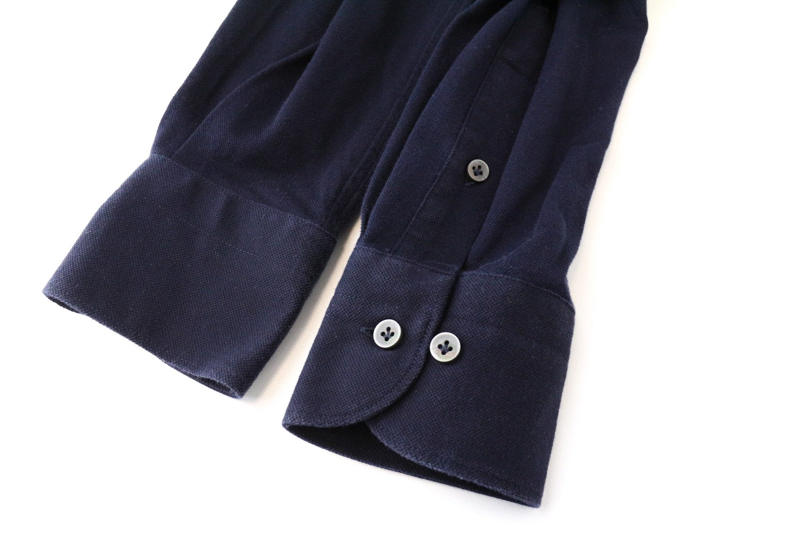 SUITSUPPLY Men's Shirt 37/38/14 1/2 Dark Blue Polo Cotton Extra Slim