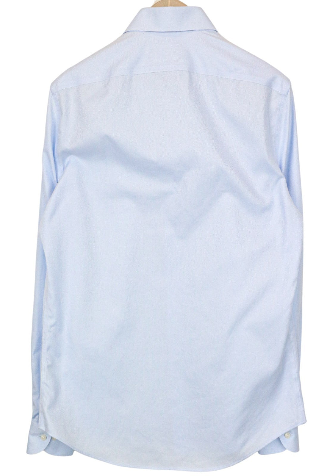 SUITSUPPLY Men's Formal Shirt 39L/15 1/2L Light Blue Cotton Try On Slim Fit