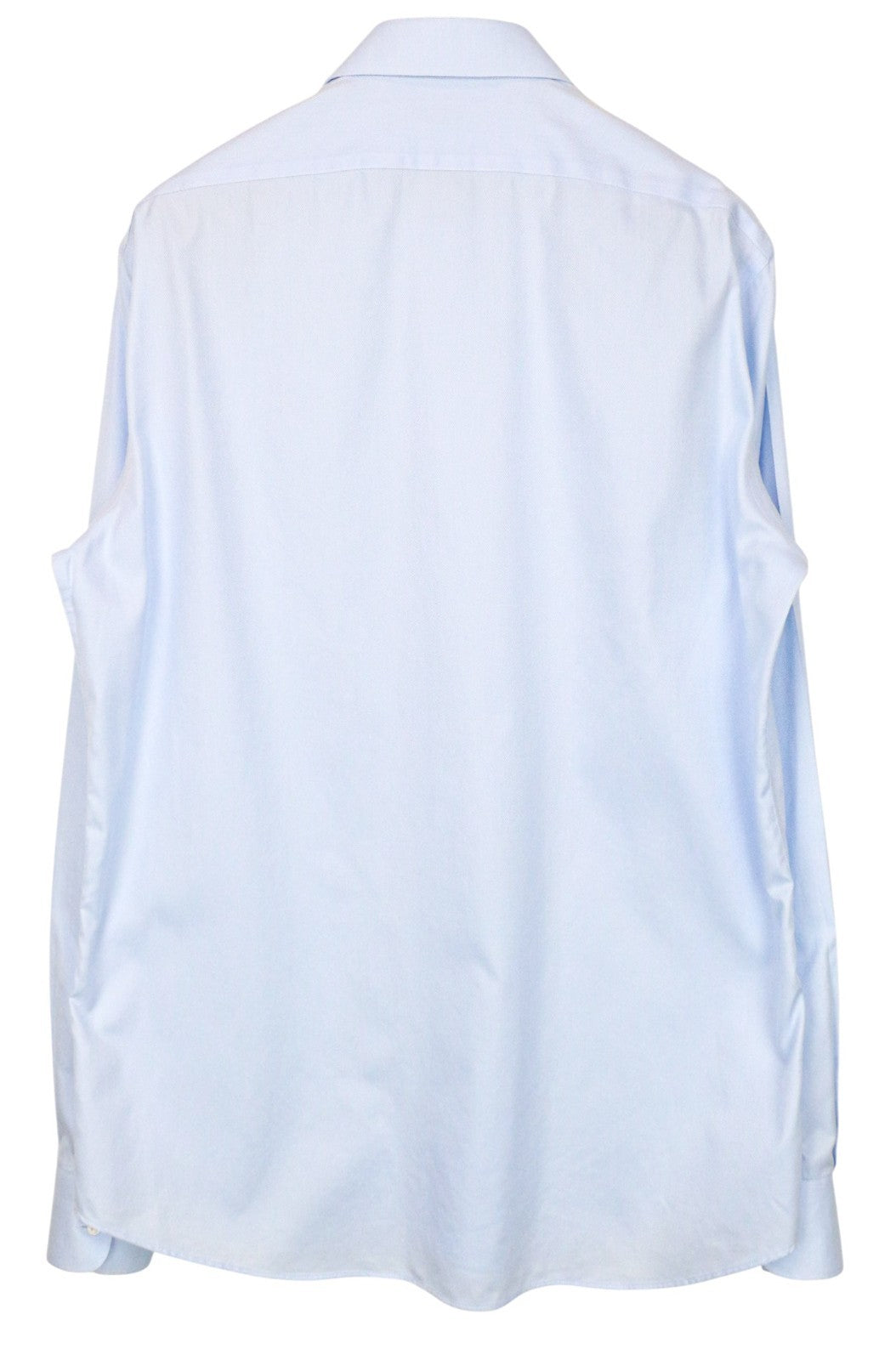 SUITSUPPLY Men's Formal Shirt 43.7/17L Light Blue Try On Cotton Slim Fit