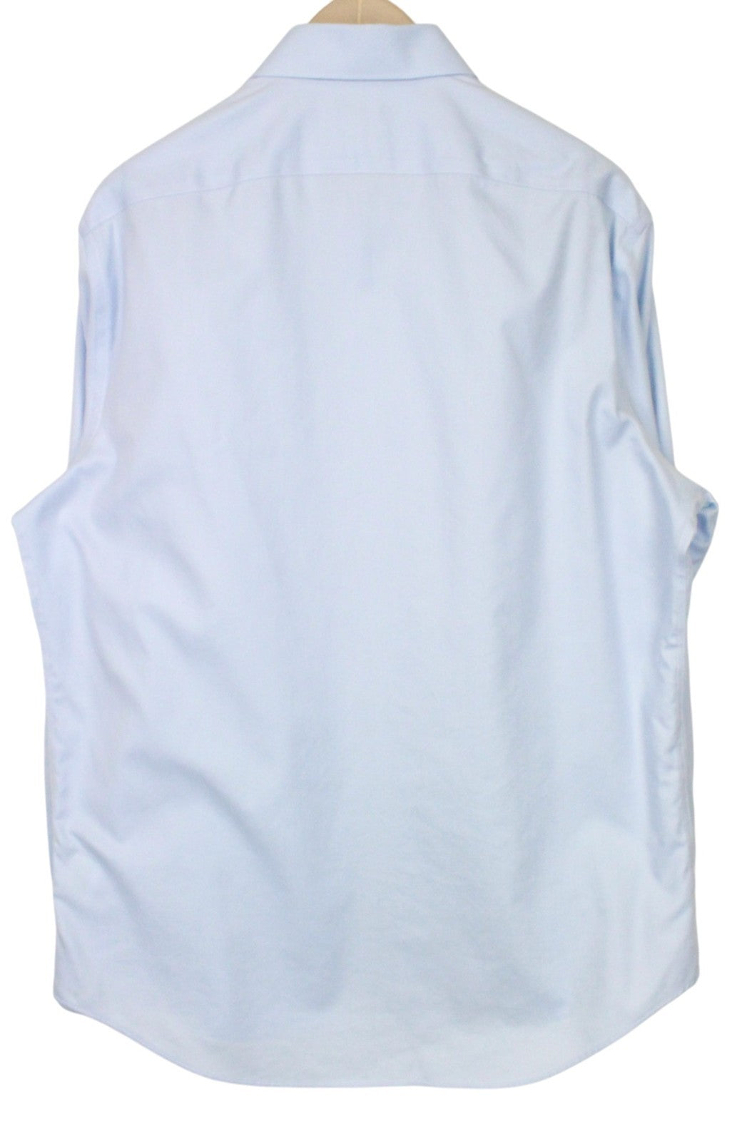 SUITSUPPLY Men's Formal Shirt 44/17 1/2 Blue Cotton Long Sleeve Slim Fit