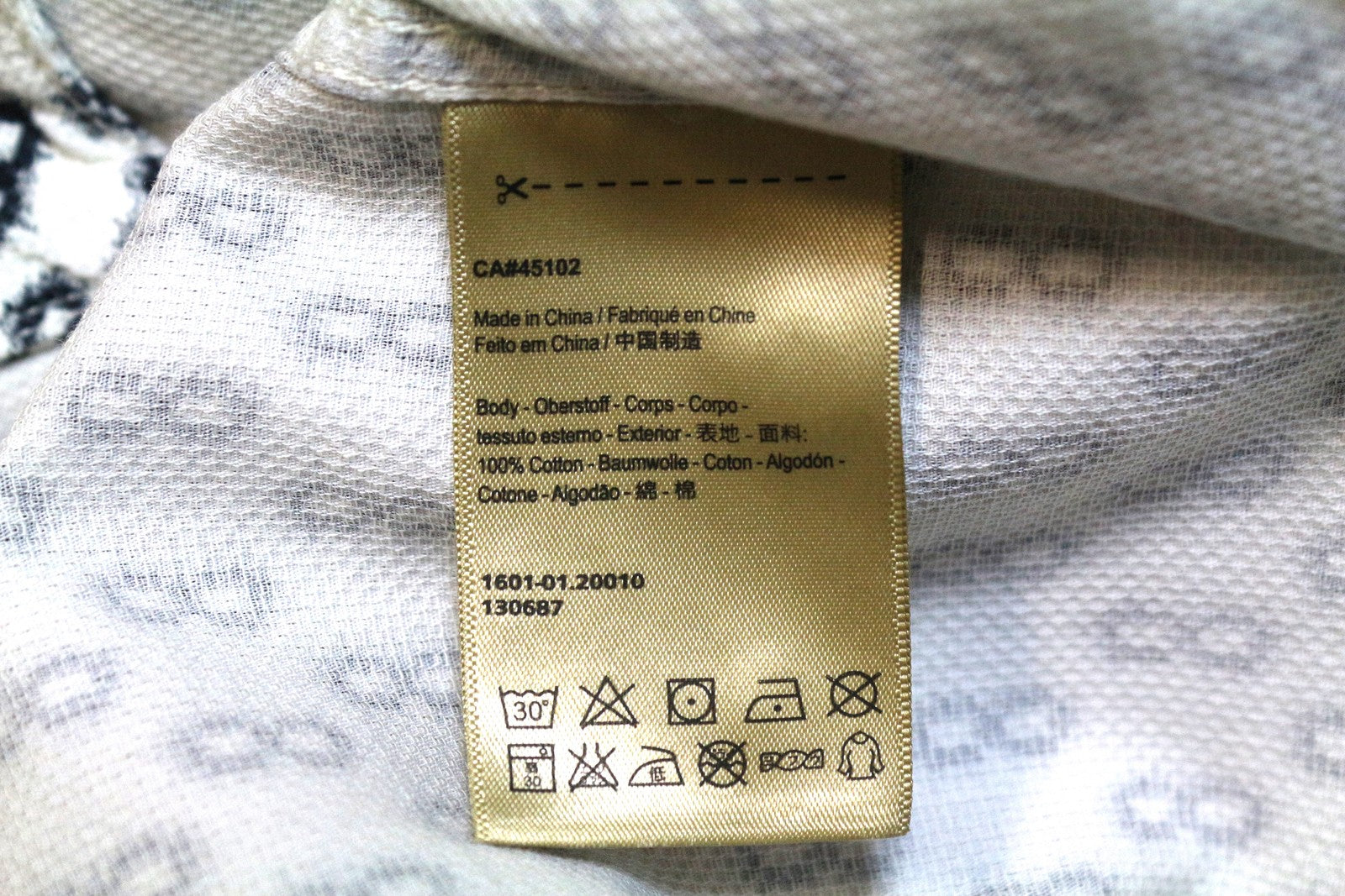 SCOTCH &amp; SODA Ams Couture vyriški marškinėliai, M, raštuoti, mėlyni, balti, laisvalaikio stiliaus, medvilniniai 