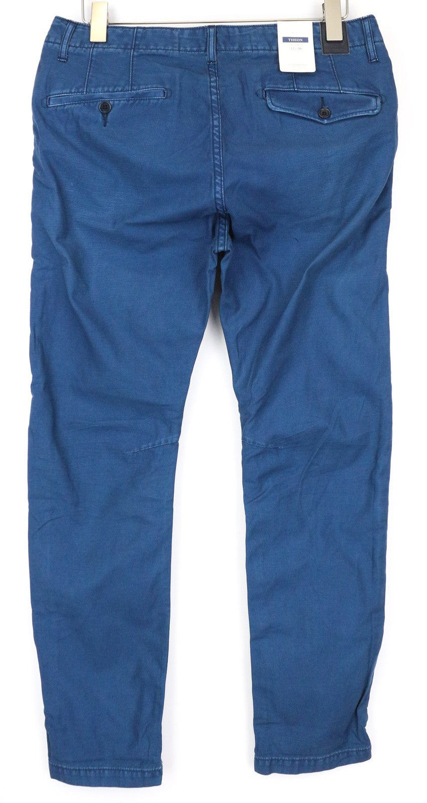 SCOTCH &amp; SODA Theon vyriškos kelnės W32/L30 Slim mėlynos, siaurėjančios, grynos medvilnės