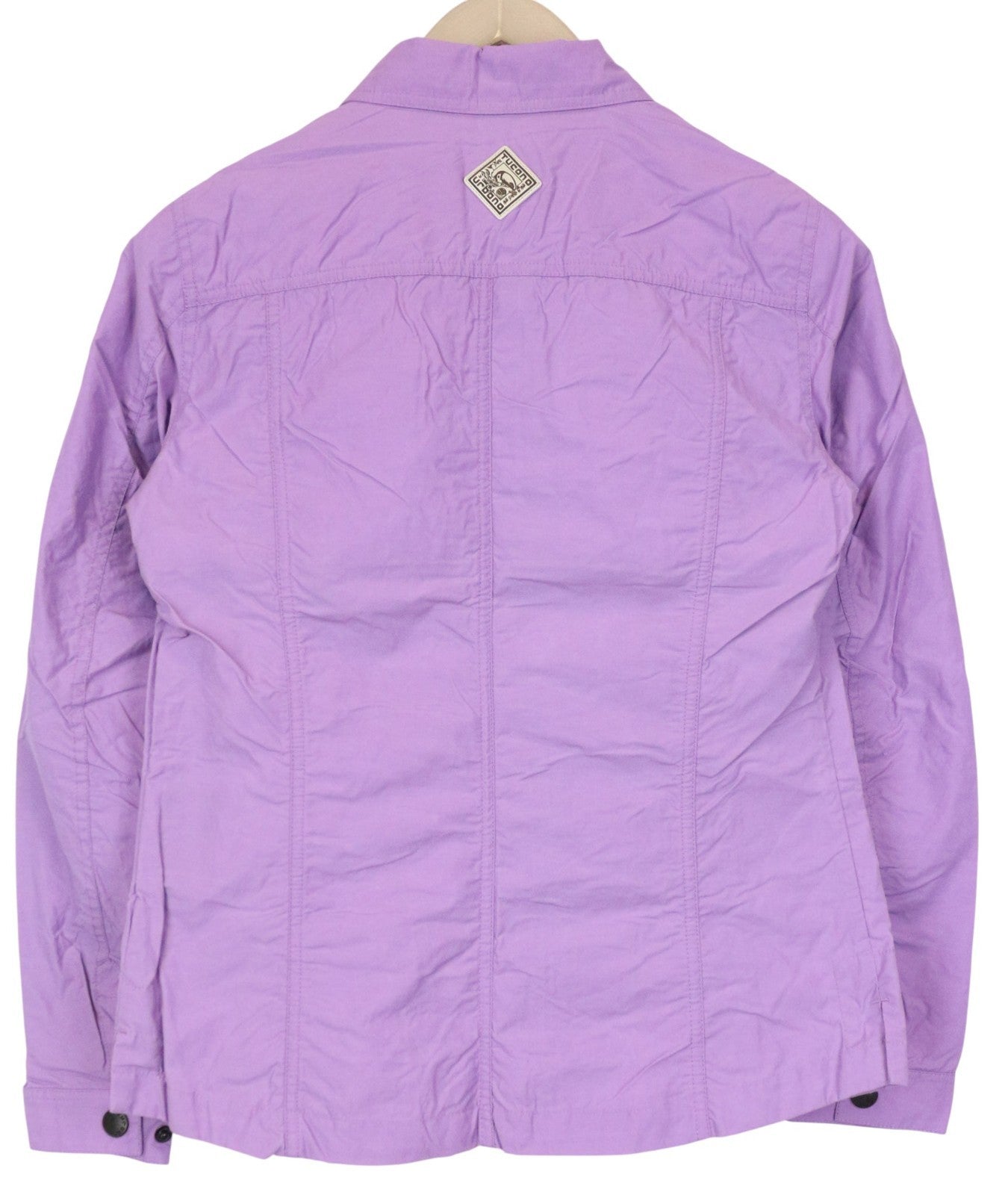 TUCANO URBANO Demetra moteriškas švarkas IT40 violetinis medvilnės mišinio paltas 