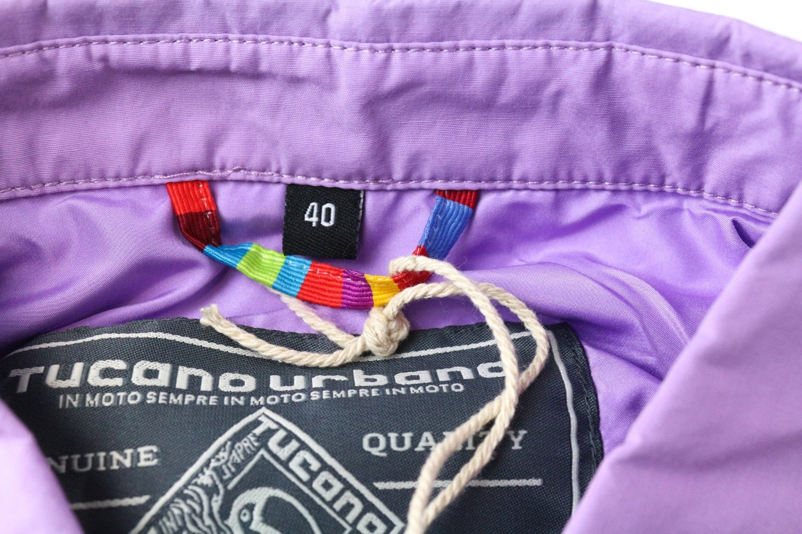 TUCANO URBANO Demetra moteriškas švarkas IT40 violetinis medvilnės mišinio paltas 