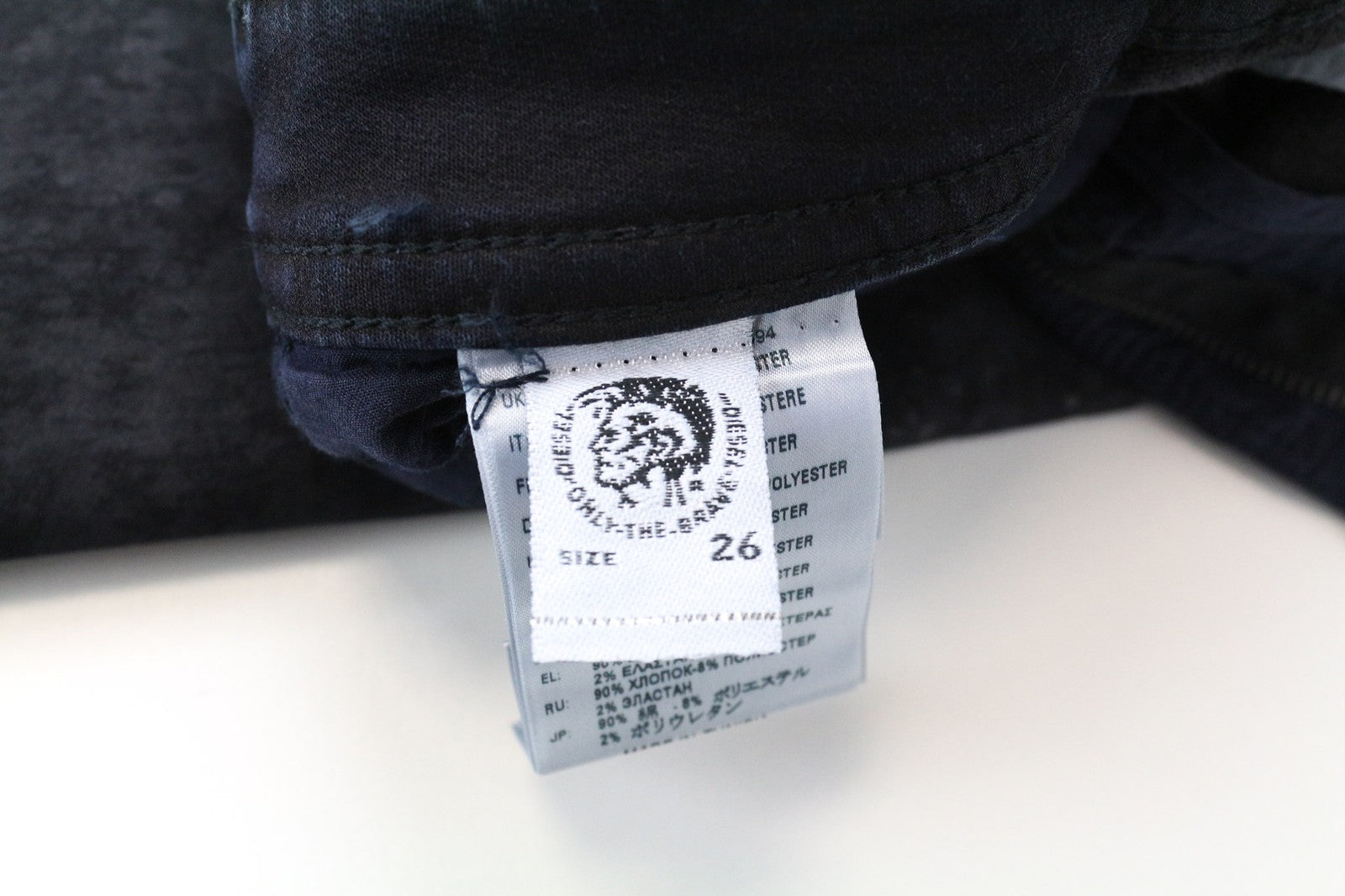 DIESEL Thommer CB-NE 069CQ Men's Jeans W26 Jogg Navy Slim Skinny Sweat Denim