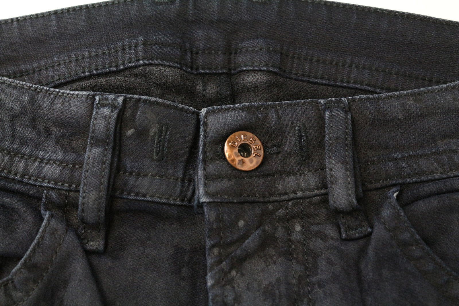 DIESEL Thommer CB-NE 069CQ Men's Jeans W26 Jogg Navy Slim Skinny Sweat Denim