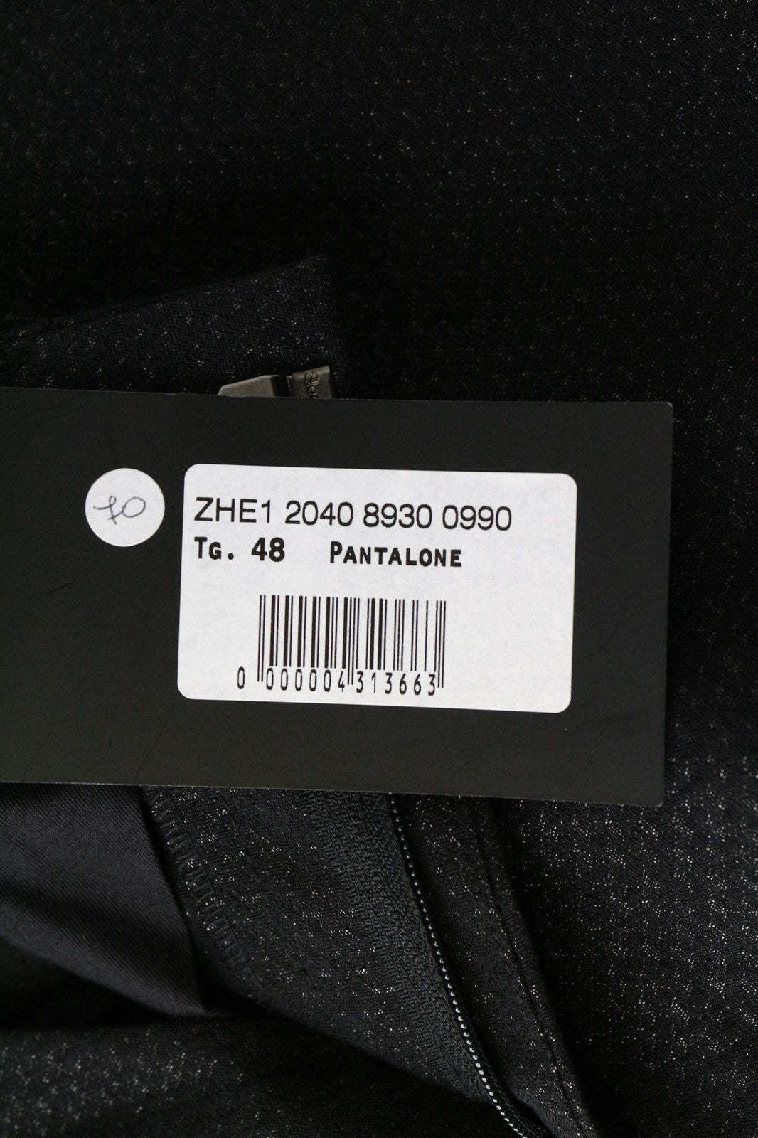 JOHN RICHMOND vyriškos kelnės, UK46, juodos, medvilnės mišinio, plokščio priekio, blizgantys siūlai 