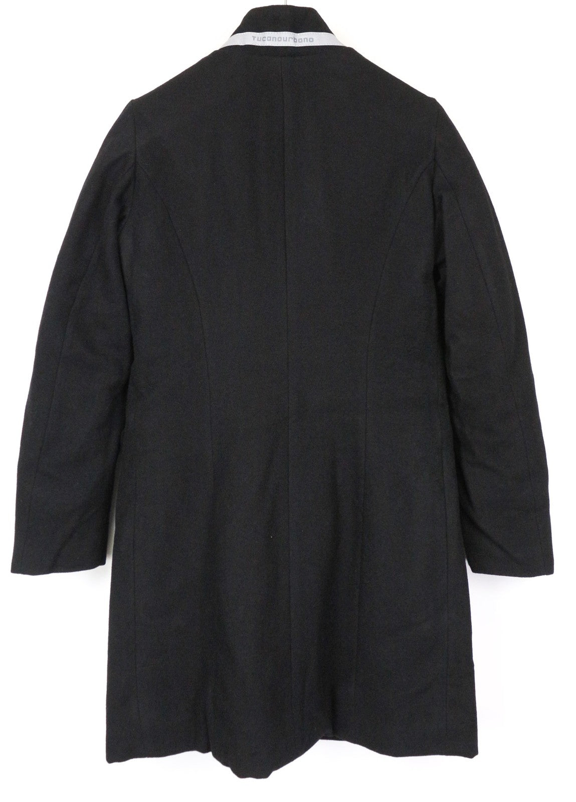 TUCANO URBANO New Carmen moteriškas paltas IT40 juodas vilnonis motociklų stiliaus vieneilis 