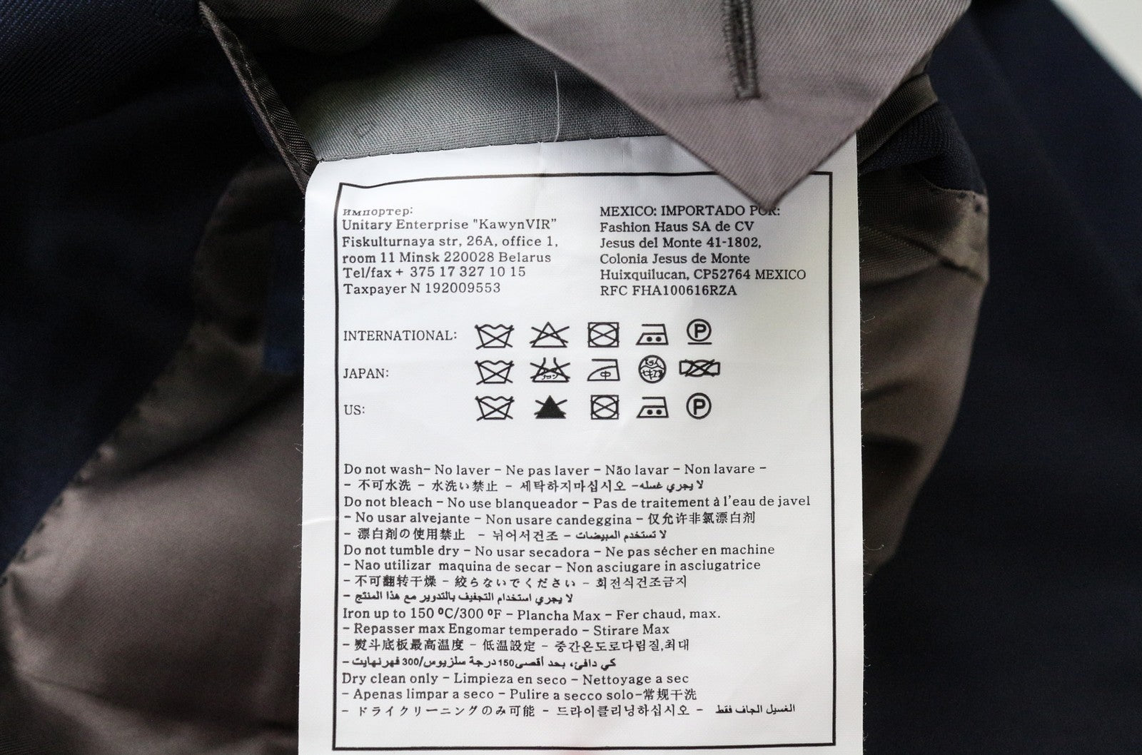 „SUITSUPPLY Napoli“ vyriškas švarkas, UK42R, mėlynas, vilnonis, „Super 110s Zignone“, klasikinio kirpimo 