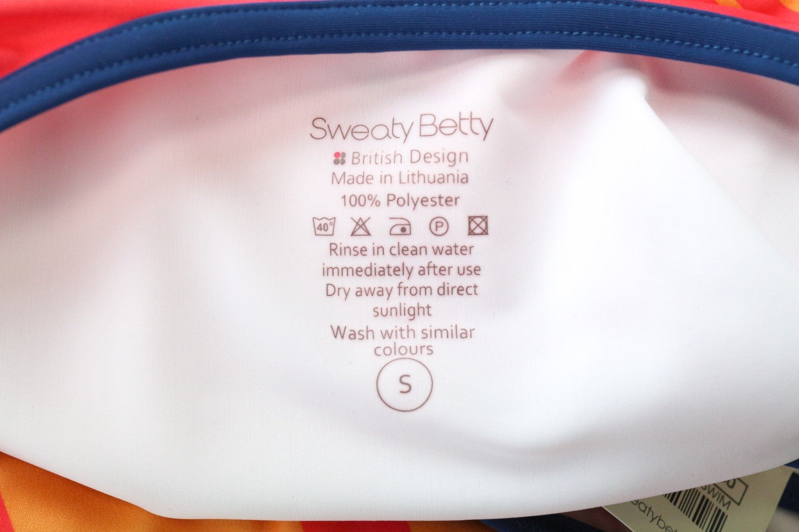 SWEATY BETTY Medalist moteriškas maudymosi kostiumėlis su žema nugara ir detalėmis, rožinis 