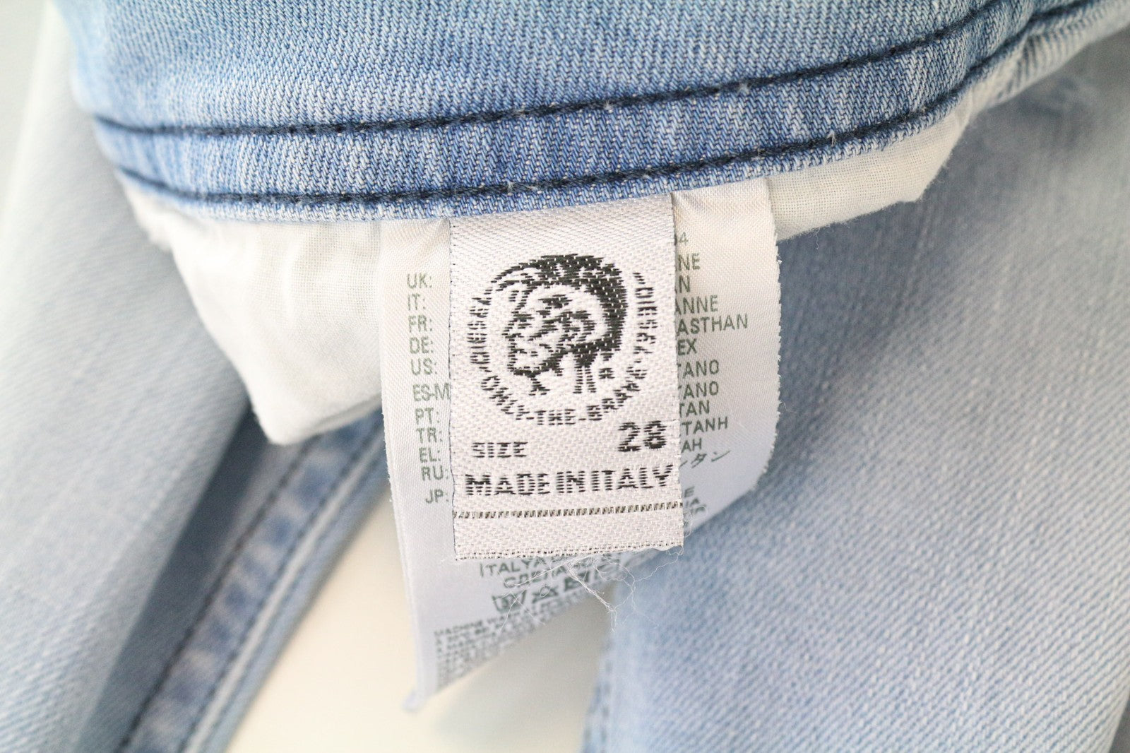 DIESEL Thommer 081AR Men's Jeans W28/L32 Slim Skinny Blue Stretch Denim