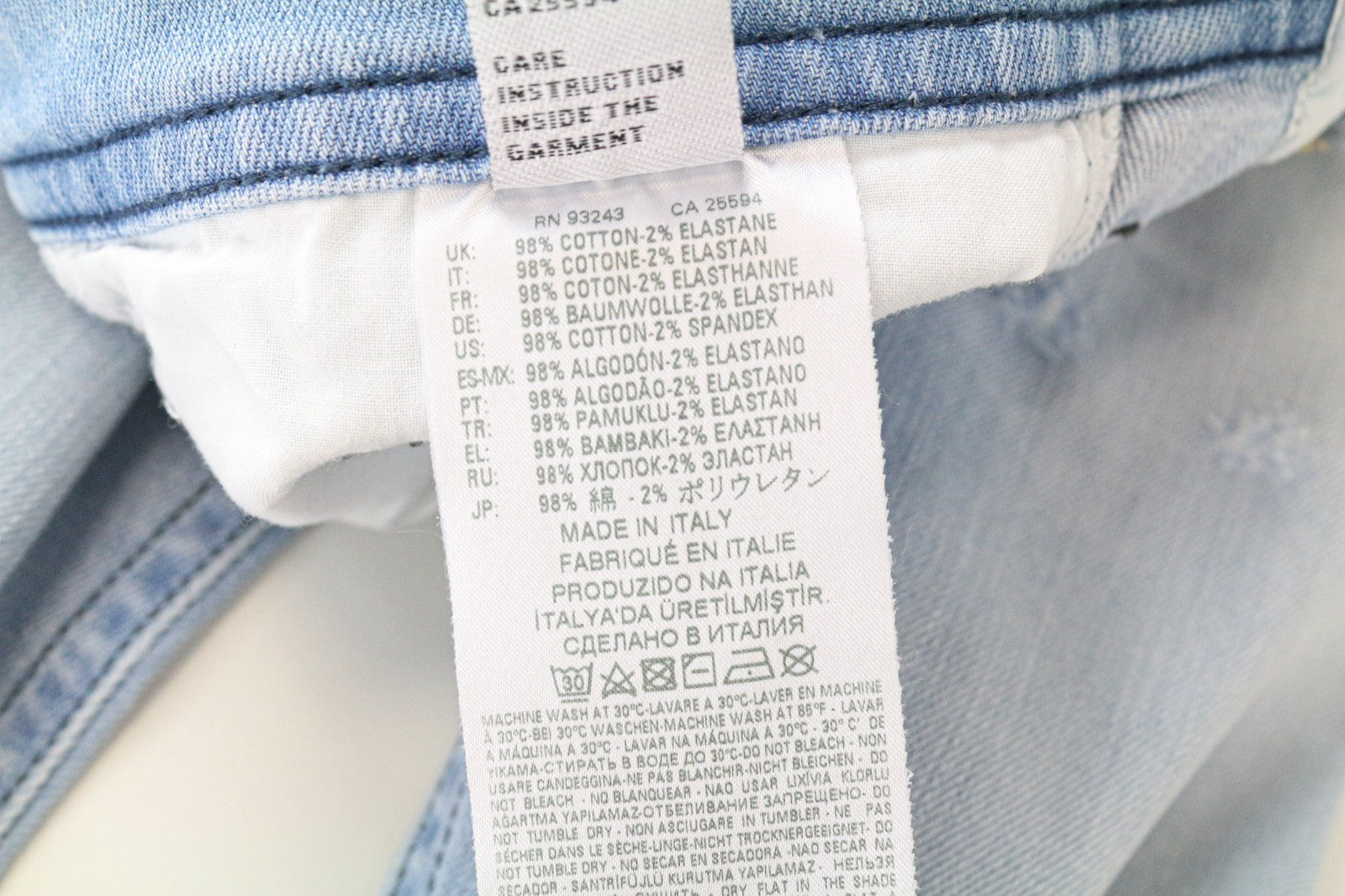 DIESEL Thommer 081AR Men's Jeans W28/L32 Slim Skinny Blue Stretch Denim