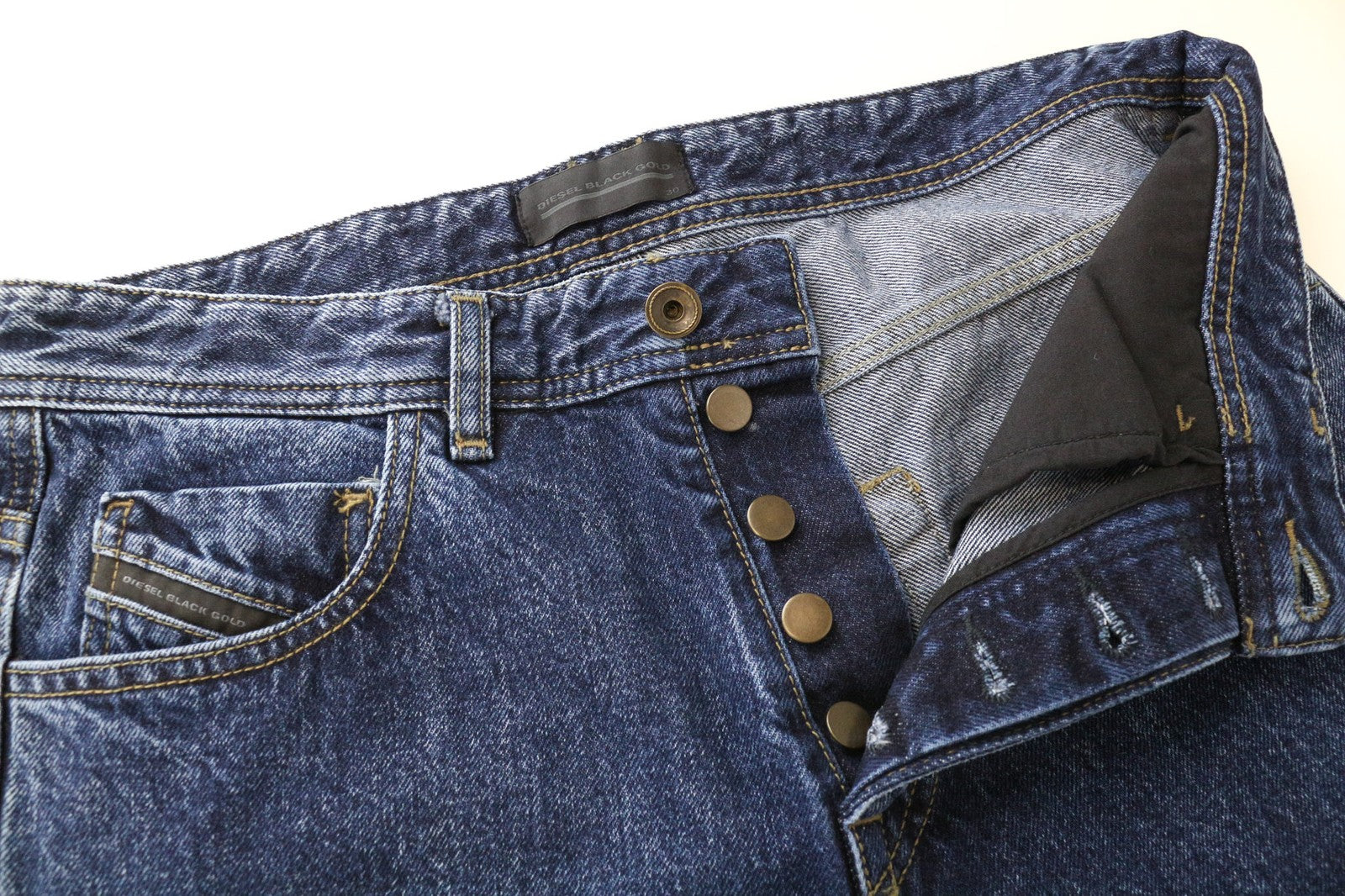 DIESEL BLACK GOLD Type-2830 BG8H6 Men's Jeans ~W30/L35 Slim Blue Denim