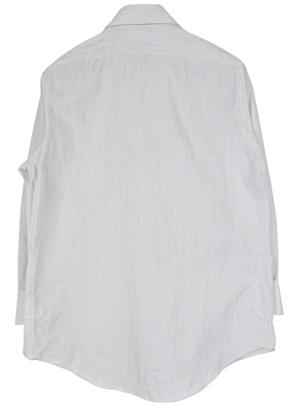 SUITSUPPLY Men's Formal Shirt ~S Light Grey Slim Twill Pure Cotton Classic