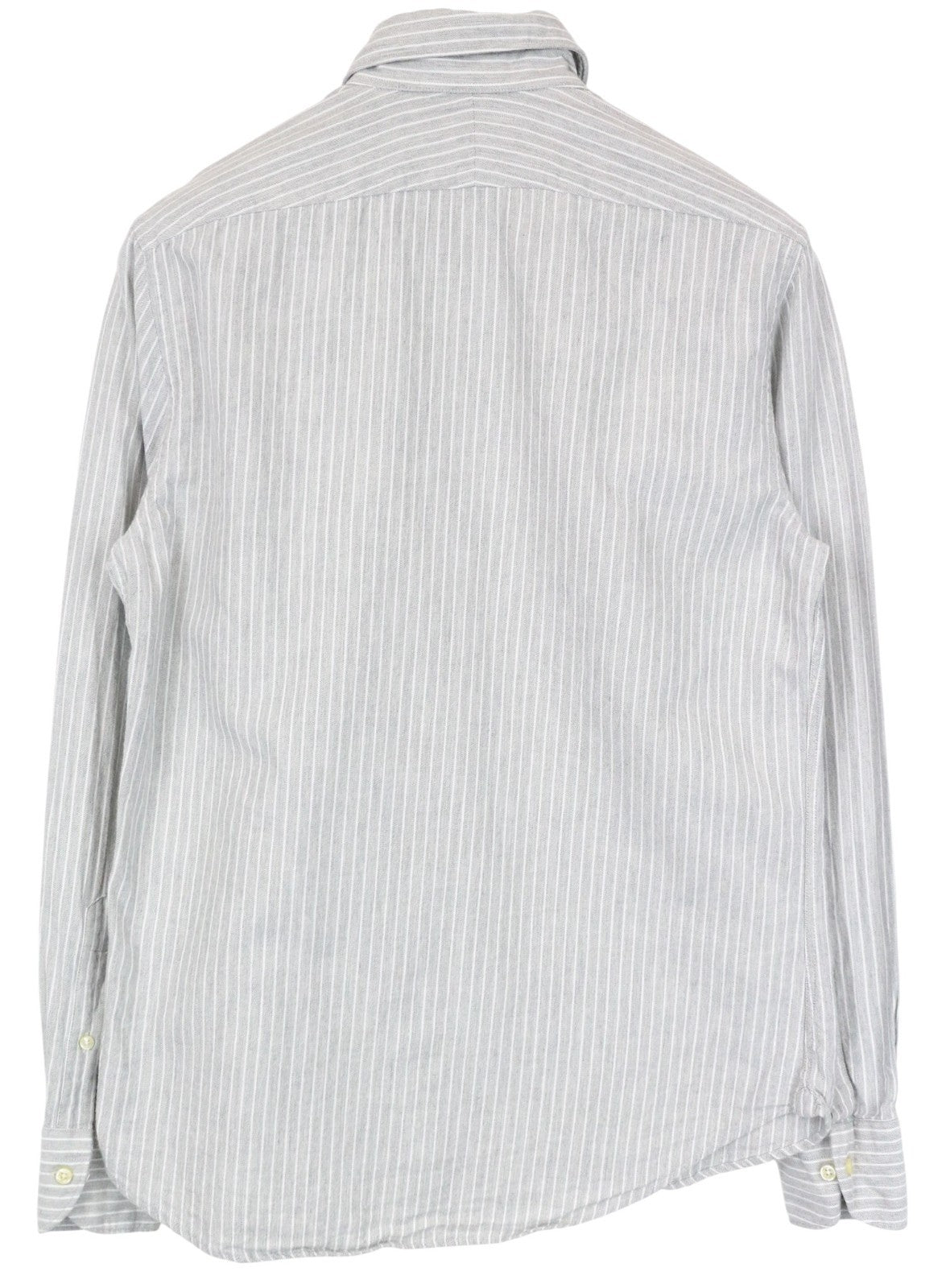 SUITSUPPLY vyriški formalūs marškiniai, 38/15, pilki, dryžuoti, ploni, iš egiptietiškos medvilnės 