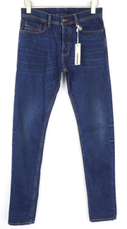 DIESEL Tepphar 084ZC Men's Slim Carrot W28/L32 Blue Stretch Cotton Jeans