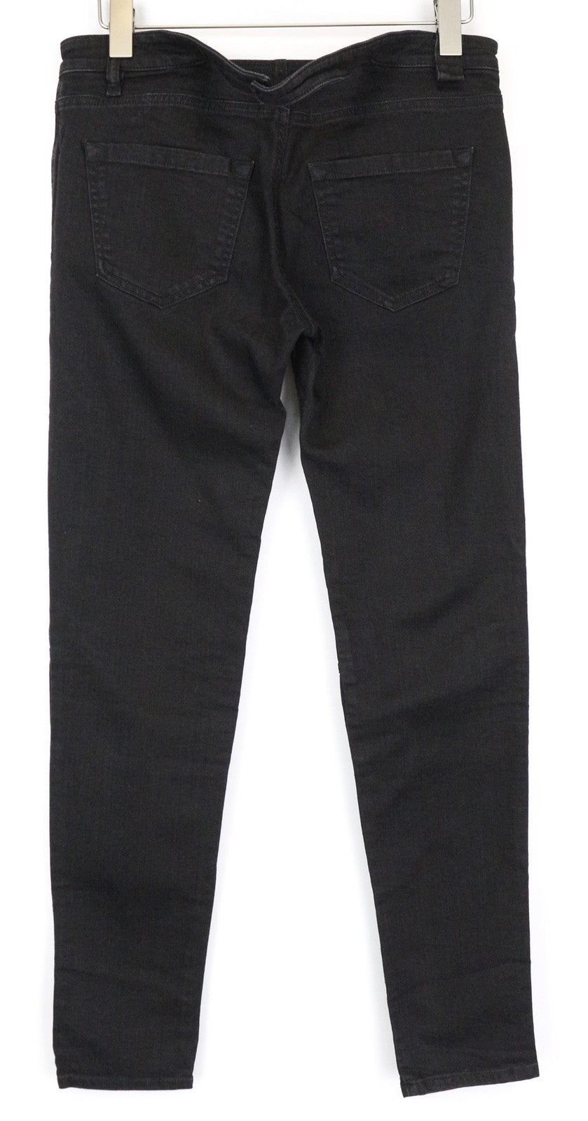 DIESEL De-Cinty 8880R moteriškos juodos aptemptos džinsinės kelnės W30 Biker stiliaus tamprūs džinsai su plyšiais iki kelių 