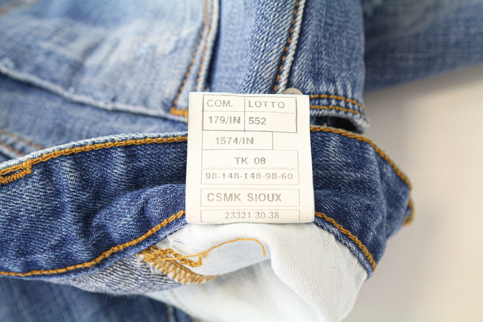 TAKESHY KUROSAWA Men's Slim Jeans W30 Blue Pure Cotton Button Fly Distressed