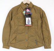 TUCANO URBANO Lori moteriškos XS dydžio rudos, vėjui atsparios, laisvalaikio stiliaus, vienaeilės, megztos. 