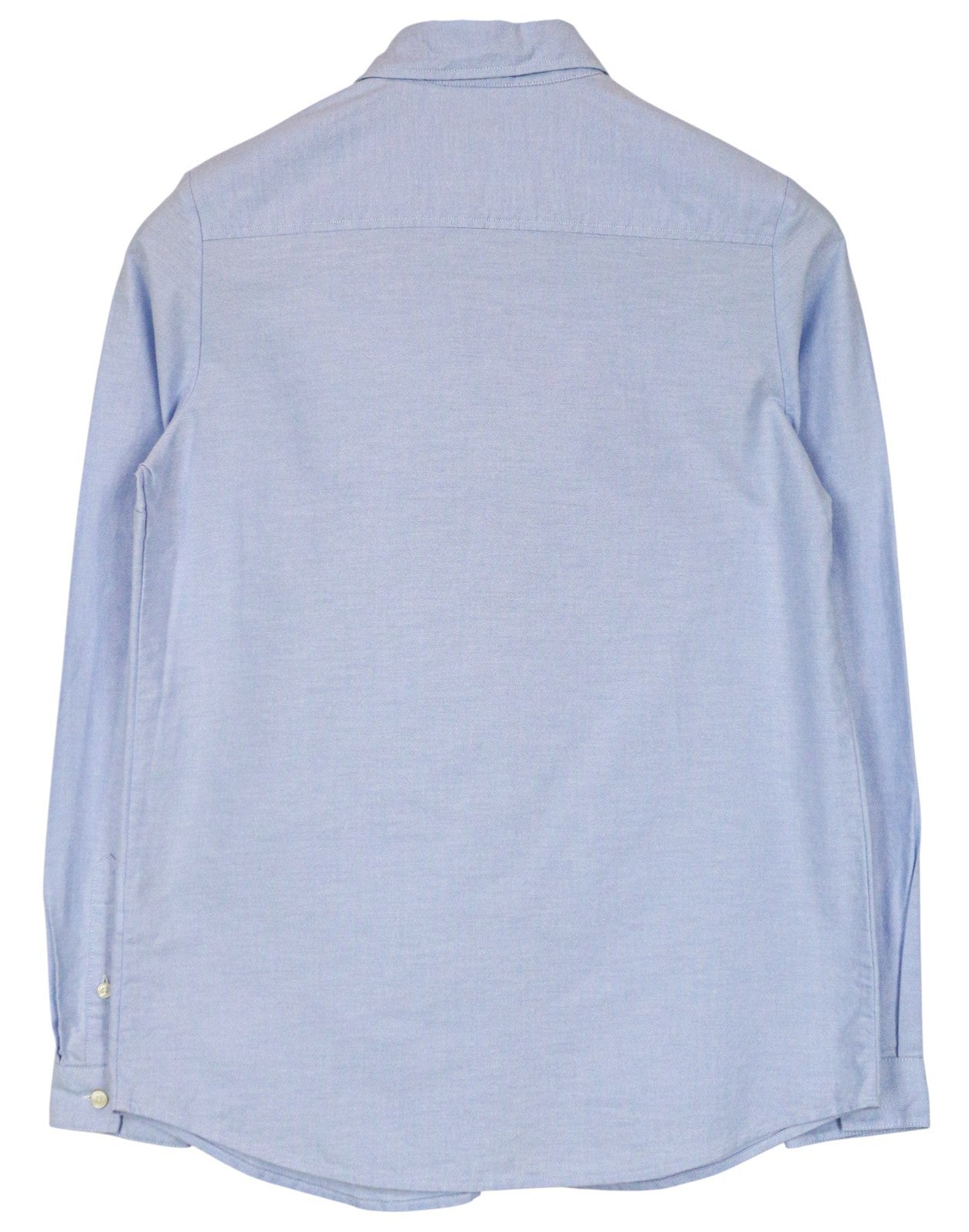 SUISTUDIO moteriški 34R mėlyni grynos medvilnės klasikiniai marškiniai ilgomis rankovėmis su sagomis 