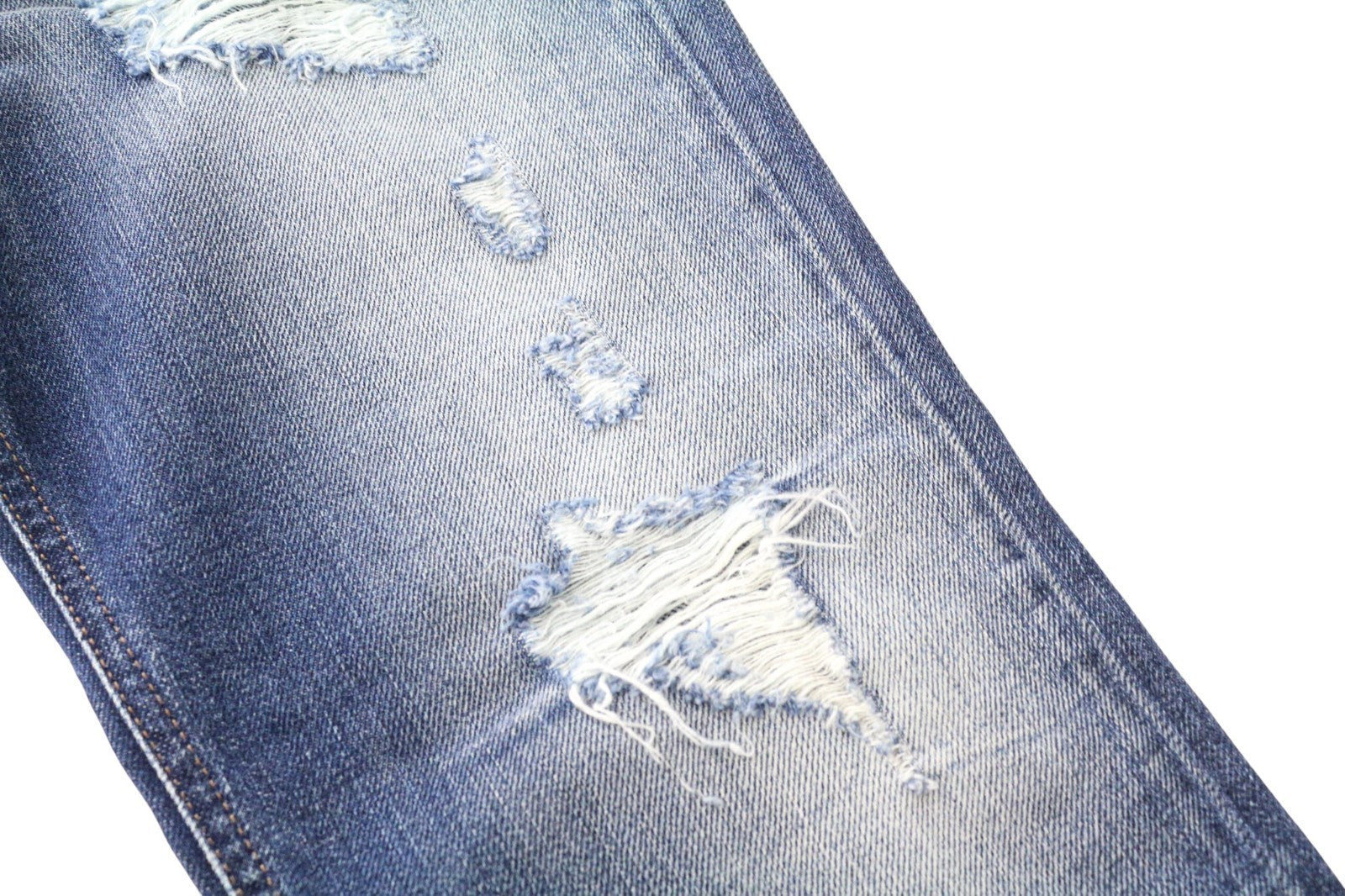 DIESEL Rizzo 0848I moteriški bateliai W26/L32 mėlyni, plėšyti, ploni, tiesūs, grynos medvilnės. 