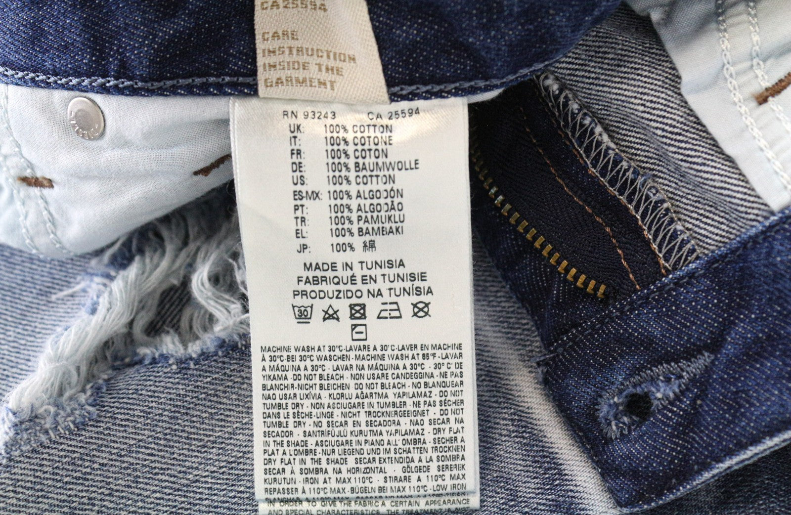 DIESEL Rizzo 0848I moteriški bateliai W26/L32 mėlyni, plėšyti, ploni, tiesūs, grynos medvilnės. 