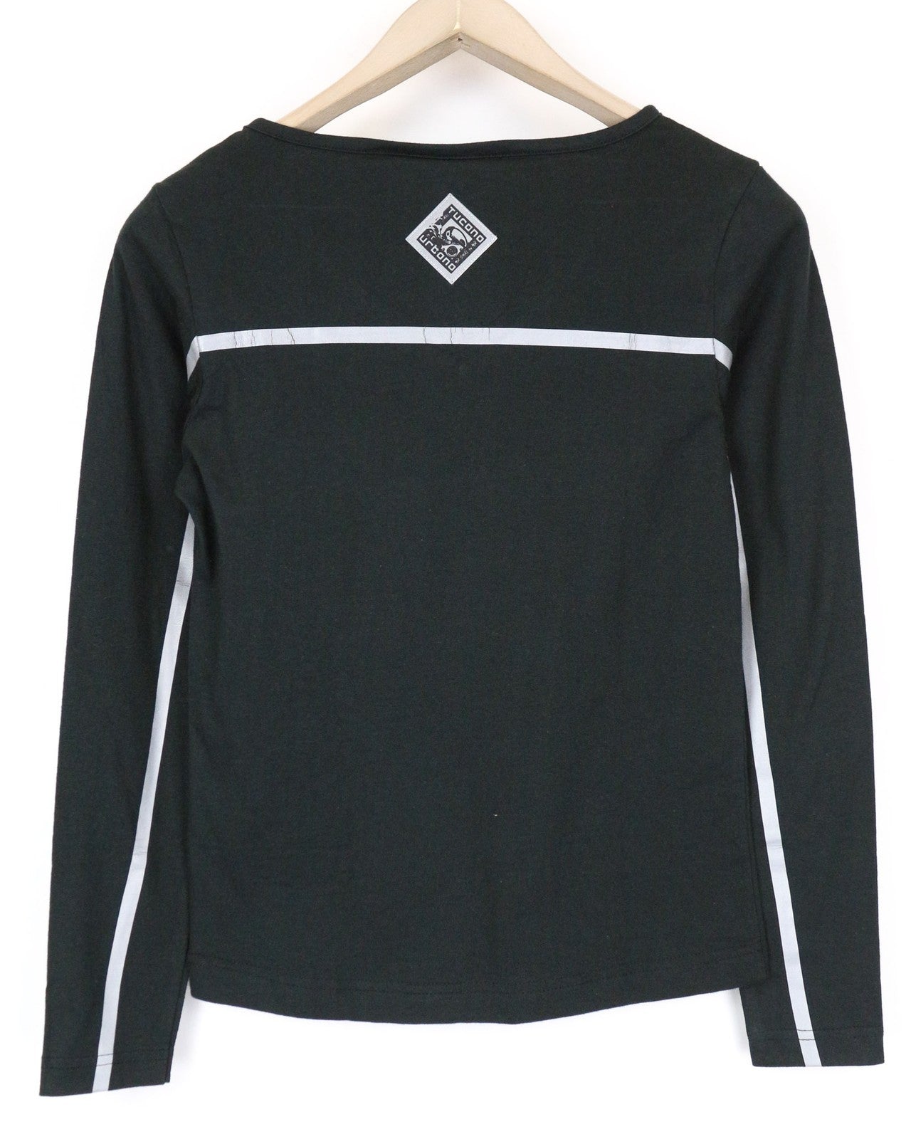 TUCANO URBANO moteriški XS dydžio juodi medvilniniai ilgomis rankovėmis megztiniai su V formos iškirpte 