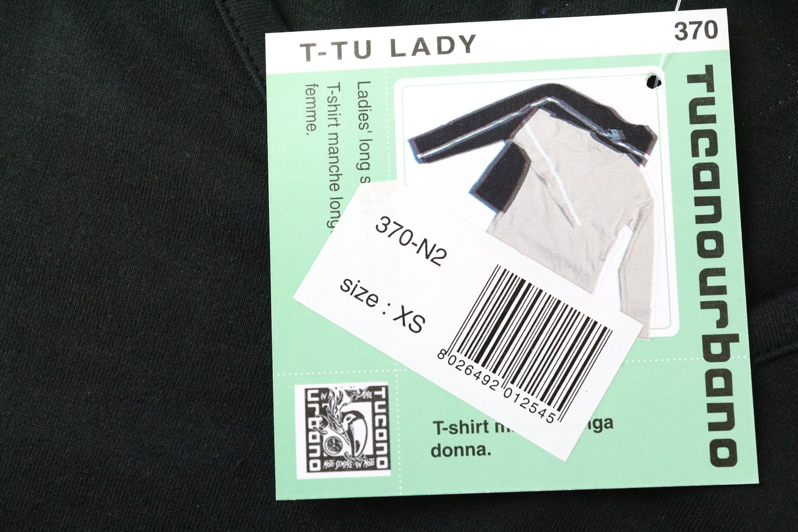 TUCANO URBANO moteriški XS dydžio juodi medvilniniai ilgomis rankovėmis megztiniai su V formos iškirpte 