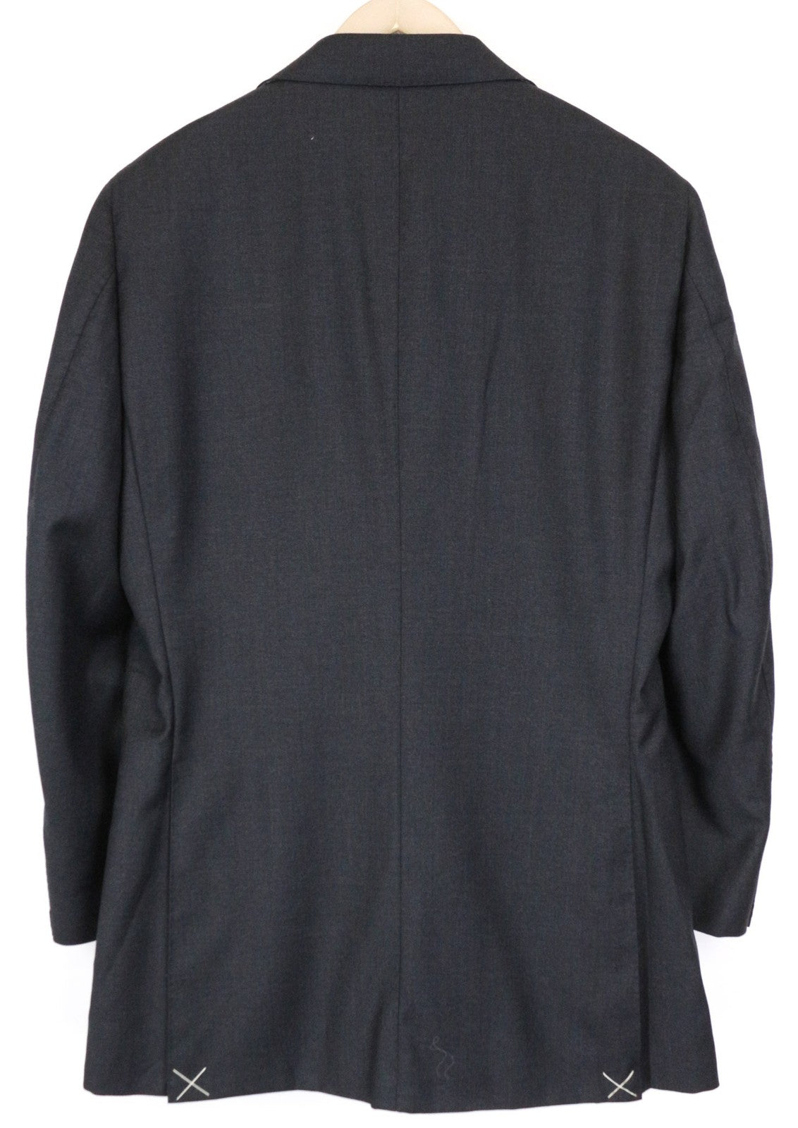 „SUITSUPPLY La Spalla“ vyriškas pilkas klasikinis vilnonis švarkas UK40R, vienaeilis 