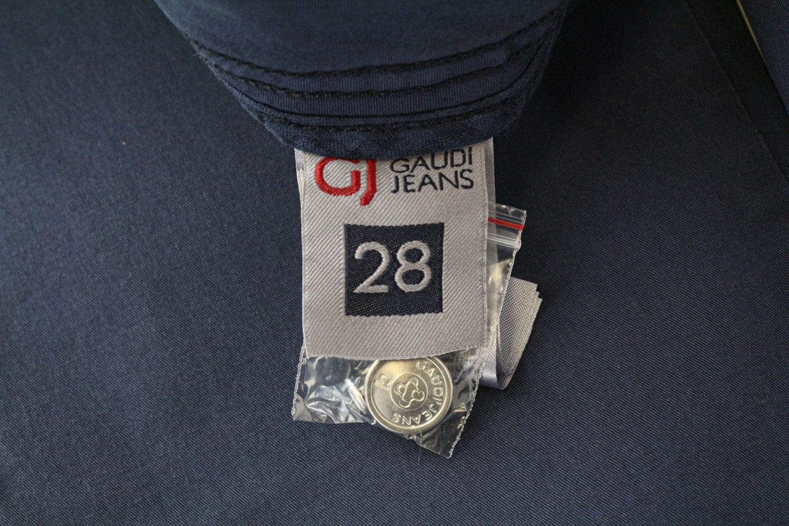 GAUDI JEANS Smith vyriškos W28 mėlynos tamprios medvilninės laisvalaikio plonos kelnės