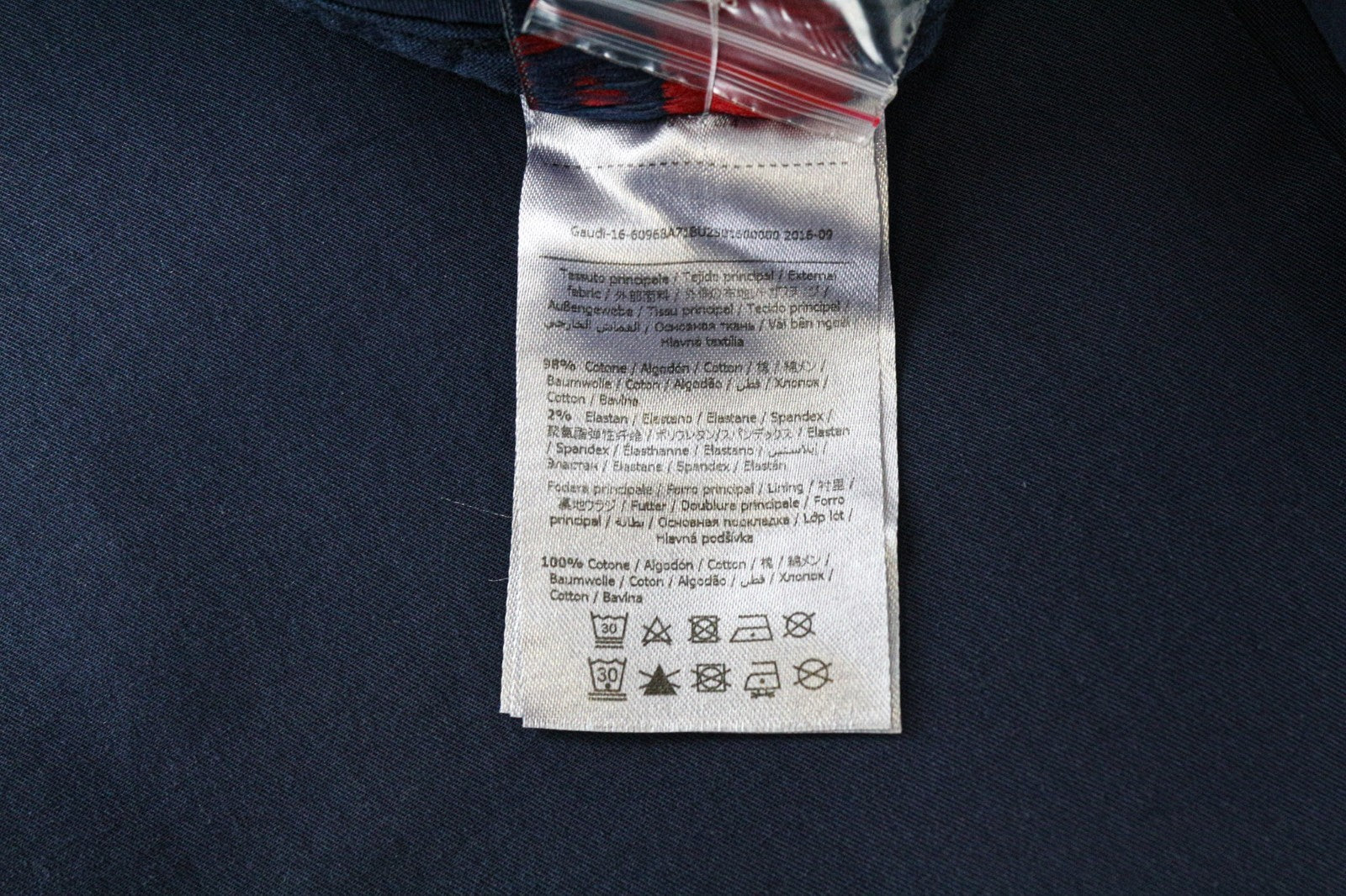 GAUDI JEANS Smith vyriškos W28 mėlynos tamprios medvilninės laisvalaikio plonos kelnės