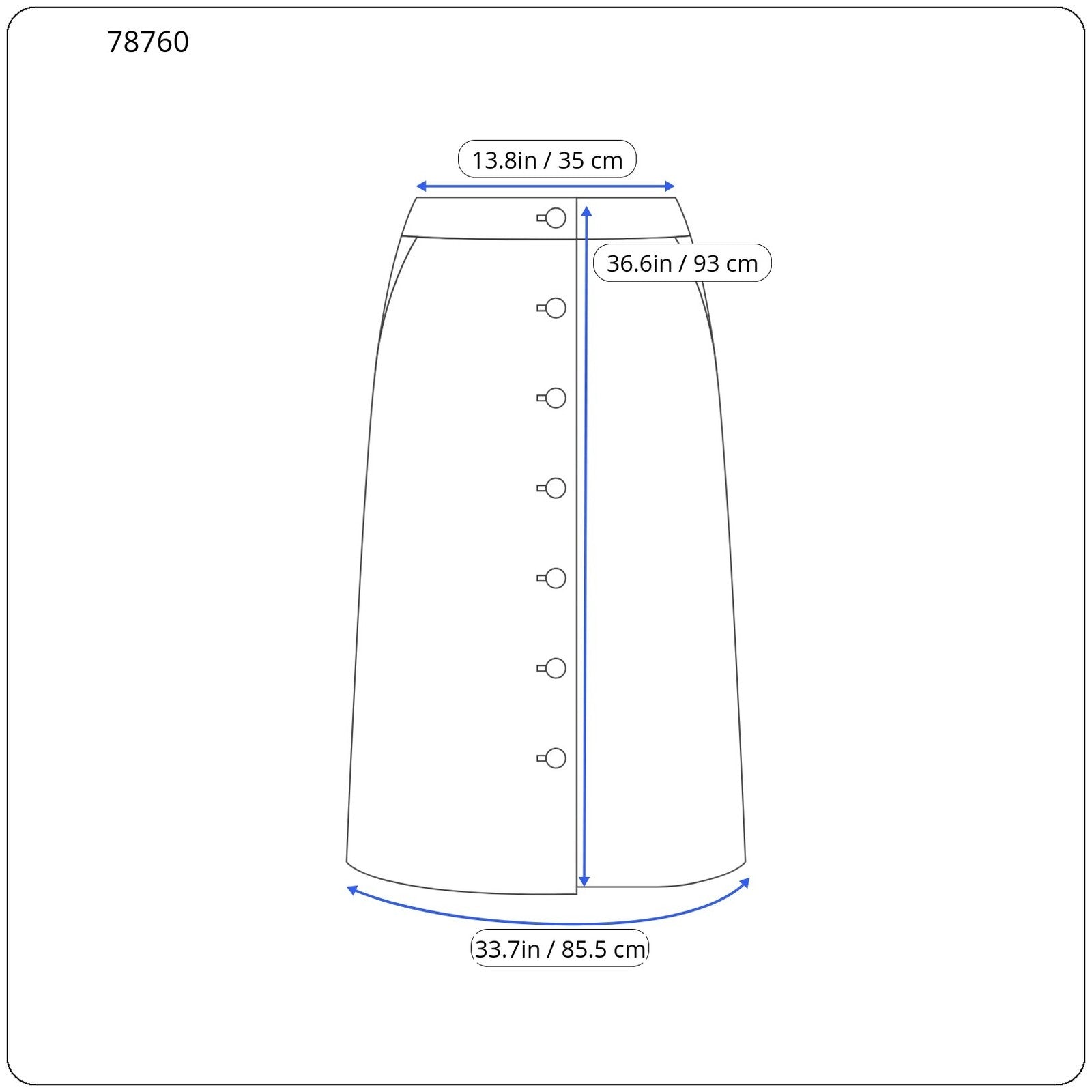 DIESEL D-Rhita-NE 069IG moteriškas W25 ilgas džinsinio mėlynumo medvilninis tamprus sijonas jogger 