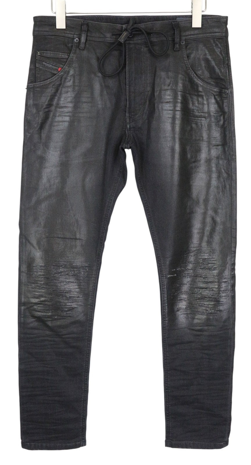 DIESEL Krooley CB-NE 084JB vyriški sportiniai marškinėliai W32 Jogg, juodos spalvos, ploni, RRP320 