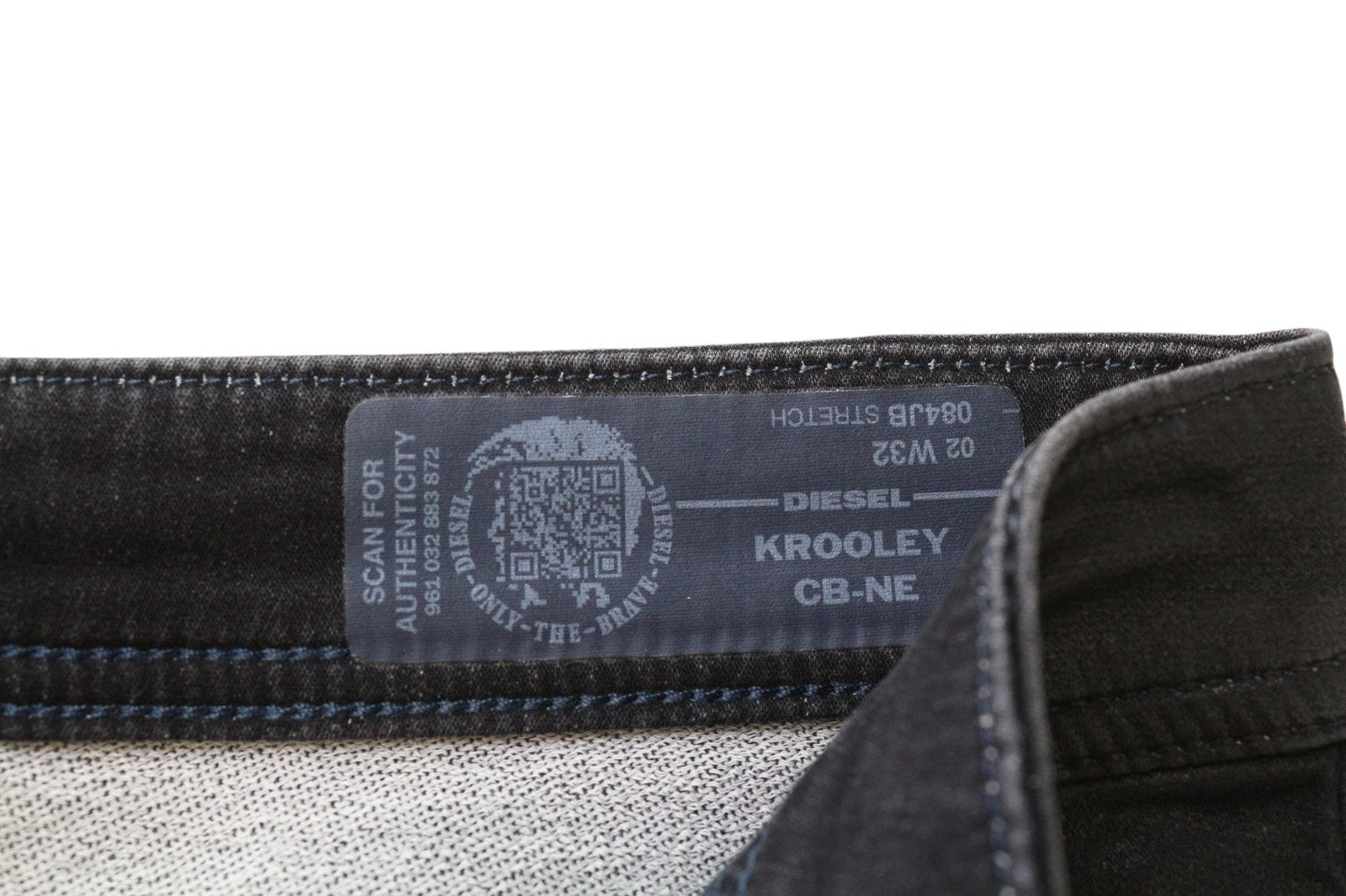 DIESEL Krooley CB-NE 084JB vyriški sportiniai marškinėliai W32 Jogg, juodos spalvos, ploni, RRP320 
