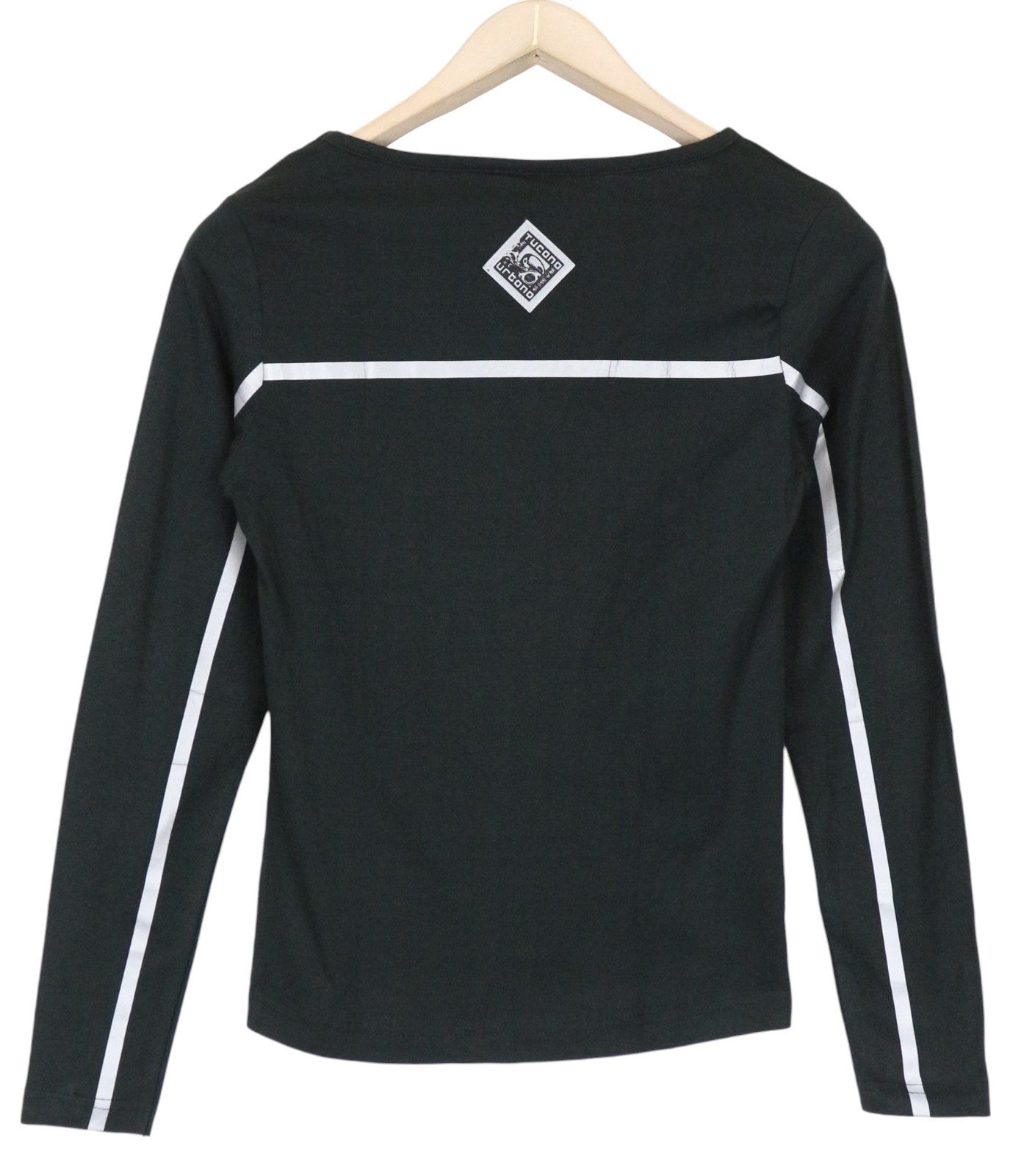 TUCANO URBANO T-TU moteriški XS dydžio juodi ilgomis rankovėmis medvilniniai marškinėliai 