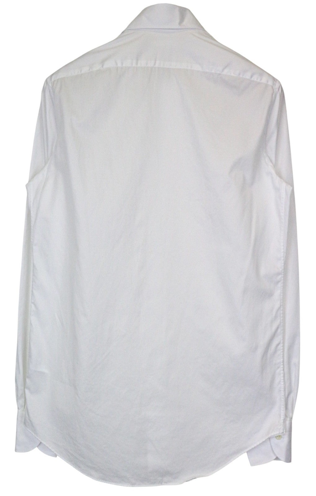 SUITSUPPLY vyriški formalūs marškiniai 40L/15.75L ploni balti medvilniniai ilgi su sagomis 