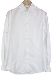 SUITSUPPLY Traveller Men's Formal Shirt 38/15 Slim White Cotton Long Sleeve