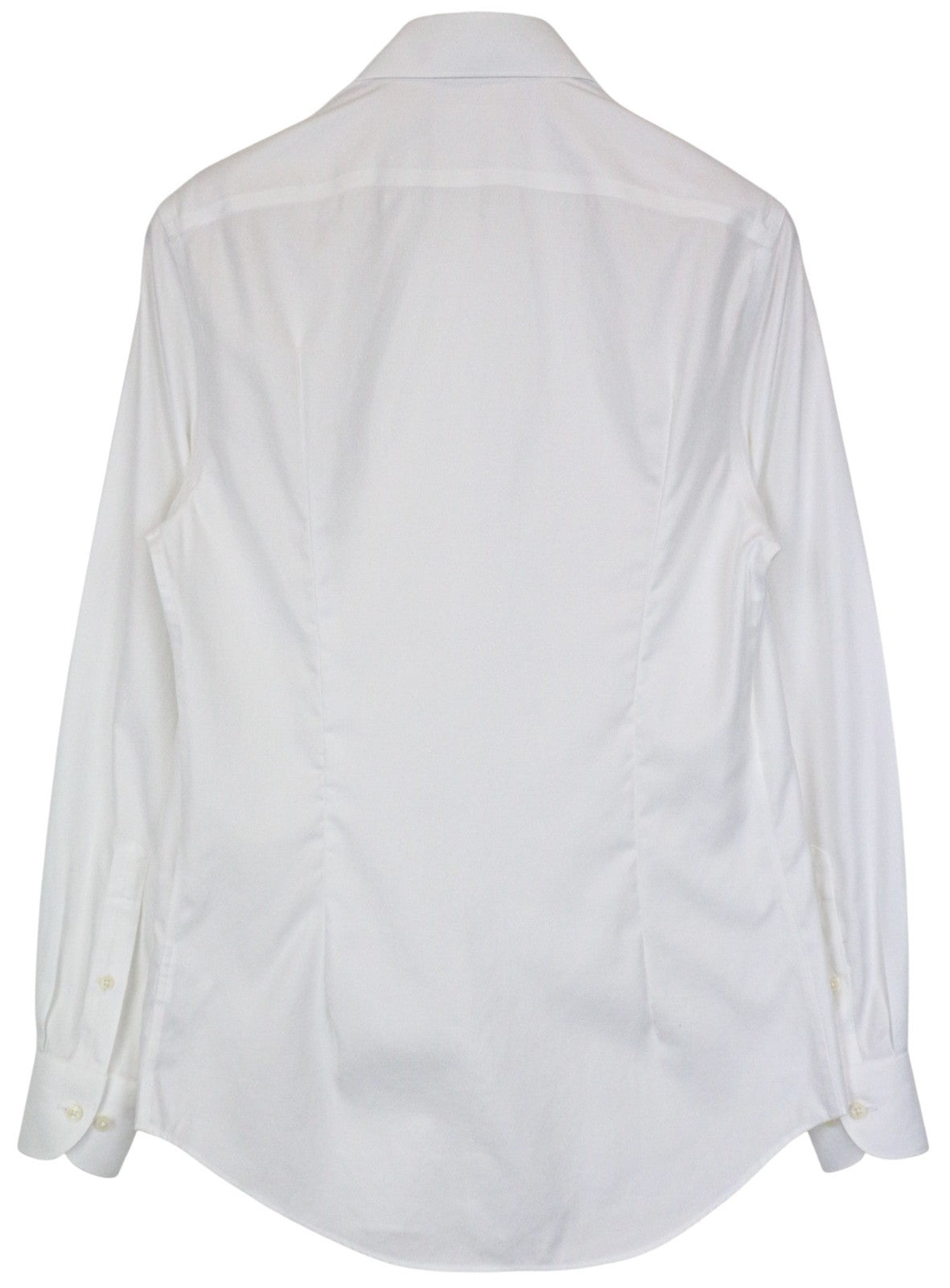 SUITSUPPLY Traveller Men's Formal Shirt 38/15 Slim White Cotton Long Sleeve